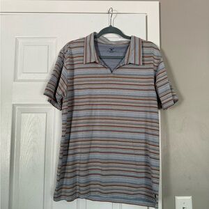 Patagonia Men's Striped Polo Collared Shirt Tee